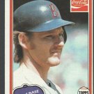 Boston Red Sox Carney Lansford 1981 Topps Coca Cola Coke Baseball Card 6 nr mt