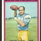 San Diego Chargers John Hadl 1972 Topps Football Card #15