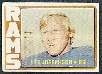 LOS ANGELES RAMS LES JOSEPHSON 1972 TOPPS # 247 VG