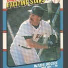 Boston Red Sox Wade Boggs 1987 Fleer Exciting Stars Baseball Card 4 nr mt