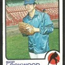 Milwaukee Brewers Skip Lockwood 1973 Topps Baseball Card # 308