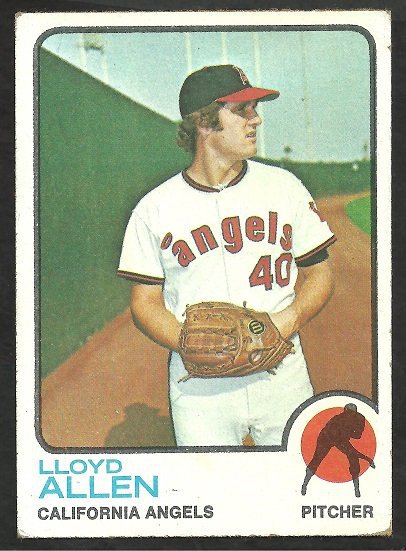 California Angels Lloyd Allen 1973 Topps Baseball Card #267 vg/ex