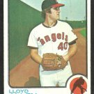 California Angels Lloyd Allen 1973 Topps Baseball Card # 267 vg/ex