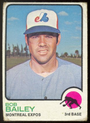 Montreal Expos Bob Bailey 1973 Topps Baseball Card #505 good