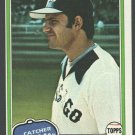 Chicago White Sox Glenn Borgmann 1981 Topps Baseball Card #716 nr mt