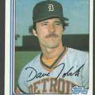 Detroit Tigers Dave Tobik 1982 Topps Baseball Card #391 nr mt