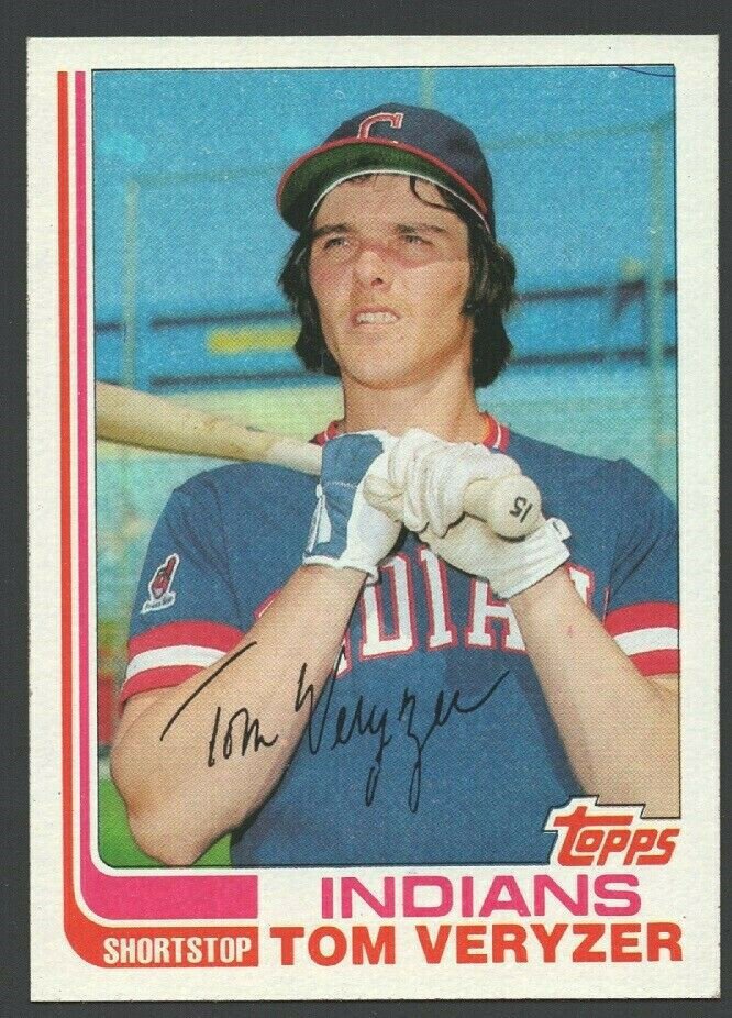 Cleveland Indians Tom Veryzer 1982 Topps Baseball Card #387 nr mt