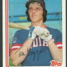 Cleveland Indians Tom Veryzer 1982 Topps Baseball Card 387 nr mt