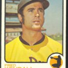 San Diego Padres Fred Kendall 1973 Topps Baseball Card # 221 vg
