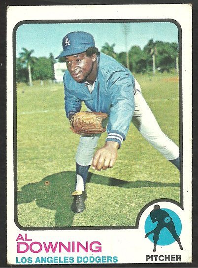 Los Angeles Dodgers Al Downing 1973 Topps Baseball Card # 324 vg