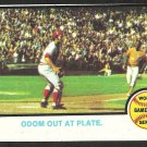 REDS ATHLETICS WORLD SERIES GAME 5 JOHNNY BENCH 1973 TOPPS # 207 NT MT OC
