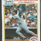 Boston Red Sox Wade Boggs 1986 Drakes Big Hitters Baseball Card 27