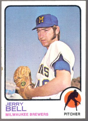 Milwaukee Brewers Jerry Bell 1973 Topps Baseball Card # 92