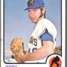 Milwaukee Brewers Jerry Bell 1973 Topps Baseball Card # 92