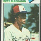 Montreal Expos Pete Mackanin 1977 Topps Baseball Card 156 ex/em