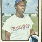 Texas Rangers Lenny Randle 1973 Topps Baseball Card # 378 good