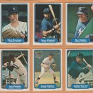 1982 Fleer New York Yankees Team Lot Dave Winfield Rich Gossage Ron Guidry Bobby Murcer Nettles