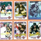 Boston Bruins 1981 Team Lot 11 diff 3 Ray Bourque Terry O'Reilly Rick Middleton Steve Kasper RC