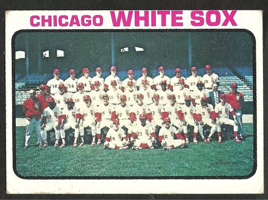 CHICAGO WHITE SOX TEAM CARD 1973 TOPPS # 481 VG