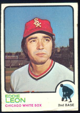 CHICAGO WHITE SOX EDDIE LEON 1973 TOPPS # 287 VG