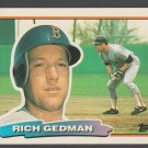 Boston Red Sox Rich Gedman 1988 Topps Big Baseball Card 152 nr mt