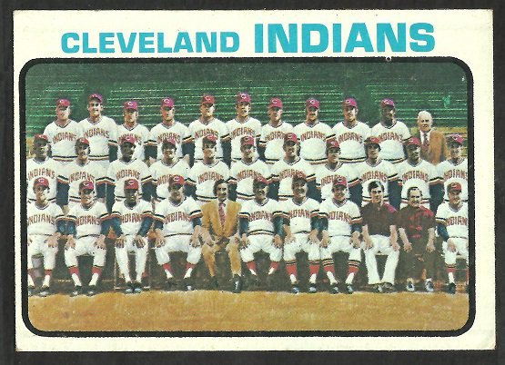 Cleveland Indians Team Card 1973 Topps Baseball Card # 629