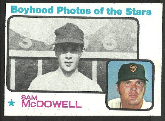 San Francisco Giants Sam McDowell 1973 TOPPS # 342 ex mt