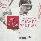 Boston Red Sox 2018 Season Ticket Holder Renewal Folio Mookie Betts Cover Photo