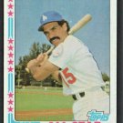 Los Angeles Dodgers Dave Lopes All Star 1982 Topps Baseball Card # 338 nr mt