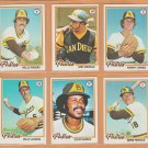 1978 Topps San Diego Padres Team Lot Set 23 Dave Winfield Rollie Fingers Oscar Gamble