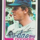 Los Angeles Dodgers Burt Hooton 1982 Topps Baseball Card 315 nr mt