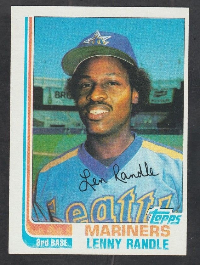 Seattle Mariners Lenny Randle 1982 Topps Baseball Card 312