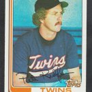 Minnesota Twins Pete Redfern 1982 Topps Baseball Card 309 nr mt