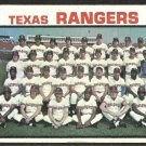 Texas Rangers Team Card with Ted Williams 1973 Topps Baseball Card 7 vg+