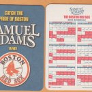 Lot of 10 Sam Adams Beer Boston Red Sox 2003 Cardboard Coaster Schedules