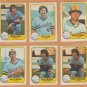 1981 Fleer Milwaukee Brewers Team Set 23 Robin Yount Paul Molitor Gorman Thomas Sal Bando
