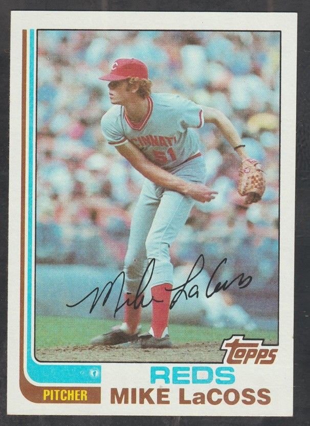 Cincinnati Reds Mike LaCoss 1982 Topps Baseball Card 294 nr mt