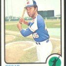 Atlanta Braves Oscar Brown 1973 Topps Baseball Card 312 g/vg