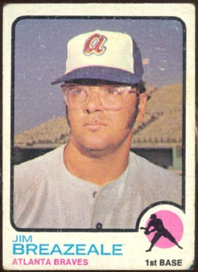 Atlanta Braves Jim Breazeale 1973 Topps Baseball Card 33 good