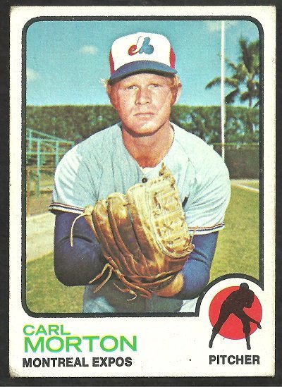 Montreal Expos Carl Morton 1973 Topps Baseball Card 331 vg/ex