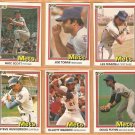 1981-1984 Donruss New York Mets Team Lot 30 Joe Torre Lee Mazzilli Mike Scott Rusty Staub