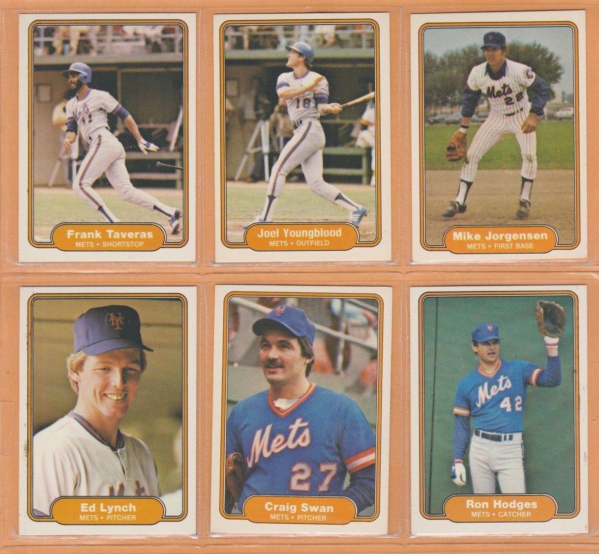 1982 Fleer New York Mets Team Lot 26 Mookie Wilson Lee Mazzilli Rusty Staub Dave Kingman