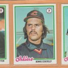 1978 Topps Cleveland Indians Team Lot 20 Dennis Eckersley Andre Thornton Duane Kuiper Bruce Bochte