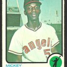 CALIFORNIA ANGELS MICKEY RIVERS 1973 TOPPS # 597