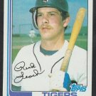 Detroit Tigers Rick Leach 1982 Topps Baseball Card 266 nr mt