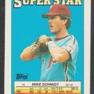 Philadelphia Phillies Mike Schmidt Steve Bedrosian Juan Samuel 1988 Topps Super Star Cards