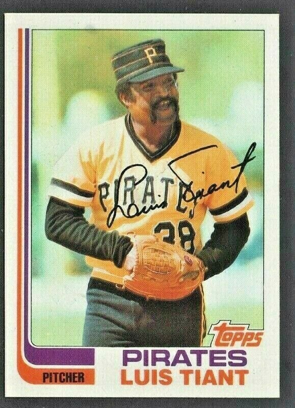 Pittsburgh Pirates Luis Tiant 1982 Topps Baseball Card 160 nr mt
