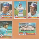 1979 Topps Texas Rangers Team Lot 13 diff Jim Sundberg Al Oliver Mike Hargrove Richie Zisk