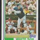 Chicago White Sox Tony Bernazard 1982 Topps Baseball Card 206 nr mt