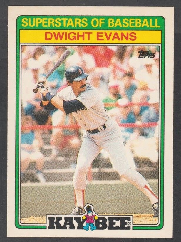 Boston Red Sox Dwight Evans 1988 Kay Bee Superstars Baseball Card 10